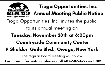 TOI Invites the Public for its Annual Meeting Scheduled for November 28th